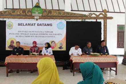 Evaluasi Posyandu Tingkat DIY di Balai Desa Trimurti, Srandakan
