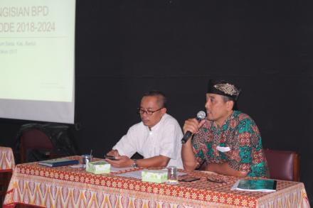 Sosialisasi Pengisian BPD Desa Trimurti