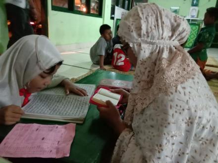 Belajar TPA Bersama Mahasiswa KKN