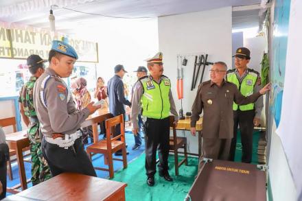 Bupati Bantul Monitoring Pos Keamanan