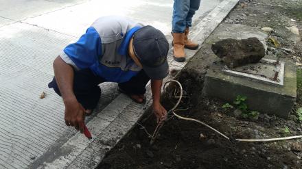 Perbaikan Lampu Penerangan Jalan Srandakan