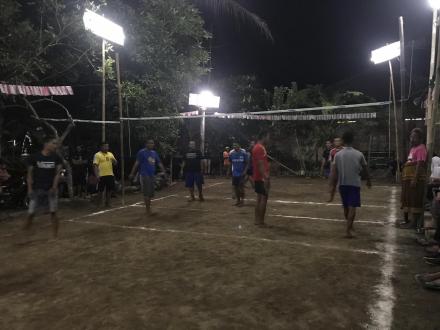 PERLOMBAAN VOLLY DUSUN PEDAK HUT RI 74th