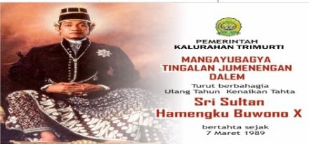 Lurah Desa Trimurti Beserta Jajarannya Turut Berbahagia Atas Kenaikan Tahta Sri Sultan HB X