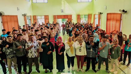 Sosialisasi Pemilihan Kepada Siswa Di SMA Negeri 1 Srandakan oleh Panwaslucam dan PPK Srandakan